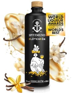 Spitzmund Klötenköm Eierlikör - deutscher Eierlikör mit natürlicher Vanille & jamaikanischem Rum veredelter